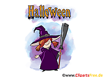 Sorcière clip arts gratuits - Halloween illustrations