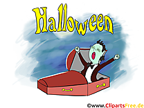 Vampire illustration gratuite - Halloween clipart