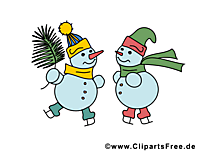 Bonhommes de neige clipart gratuit - Hiver images