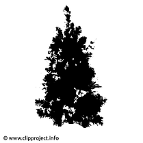 Graphique de la silhouette sapin de noël