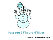 Image gratuite bonhomme de neige - Hiver illustration