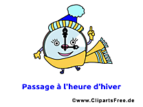 Réveil dessins gratuits - Hiver clipart