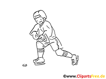 Cliparts gratuis à imprimer joueur - Hockey images