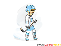 Cross clip art – Hockey gratuite