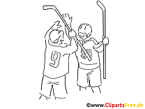 Gagnants images à colorier - Hockey dessins gratuits