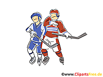 Hockeyeurs clipart - Hockey dessins gratuits