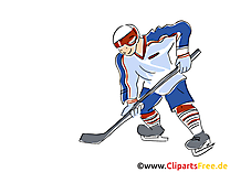 Joueur clip art gratuit - Hockey dessin