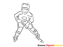 Sport d'hiver clip art à imprimer – Hockey images