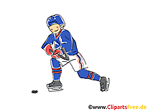 Sport d'hiver clip arts gratuits - Hockey illustrations