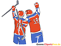 Victoire image gratuite - Hockey illustration