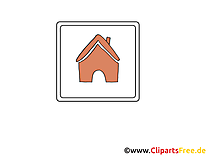 Maison image gratuite – Icône clipart