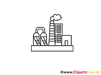 Coloriage clip arts gratuits - Industrie illustrations