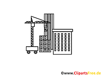 Coloriage construction image - Industrie cliparts