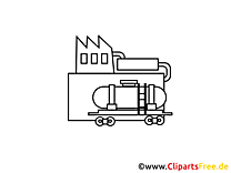 Essence clipart à colorier - Industrie dessins gratuits