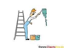 Peintre de bâtiments image – Industrie clipart