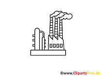 Usine chimique coloriage - Industrie à télécharger