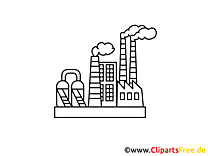 Usine clip art à imprimer – Industrie gratuite