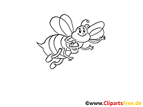 Abeille image à imprimer clipart