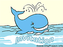 Baleine clip art gratuit – Invitation images