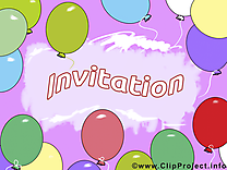 Ballons clipart gratuit - Invitation images