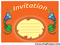 Clochettes illustration - Invitation images