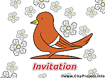 Colombe clip art gratuit – Invitation images