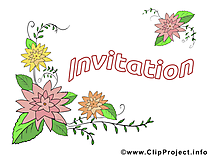 Dessin à télécharger fleurs - Invitation images