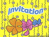 Dessin gratuit fleur - Invitation image