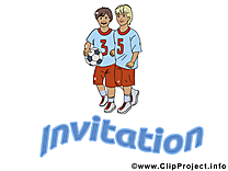 Footballeurs clip art gratuit – Invitation images