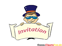 Garçon Invitation illustration à télécharger gratuite