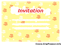 Image gratuite Invitation clipart