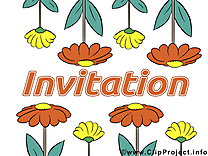 Invitation images -  Fleurs dessins gratuits