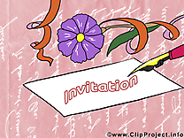 Lettre clipart - Invitation dessins gratuits