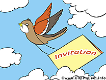 Oiseau clipart gratuit - Invitation images