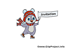 Patins à glace pingouin clip art gratuit – Invitation images