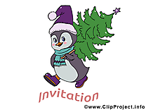 Pingouin dessins gratuits - Invitation clipart