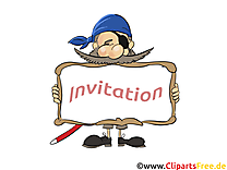 Pirate image gratuite - Invitation cliparts