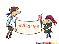 Pirates clip art gratuit - Invitation dessin