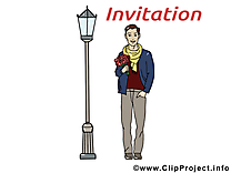 Rendez-vous clip art gratuit - Invitation dessin