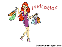 Shoping clipart - Invitation dessins gratuits