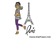 Tour Eiffel clipart gratuit - Invitation images