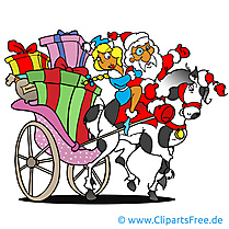 Chariot père noël illustration – Saint Nicolas images