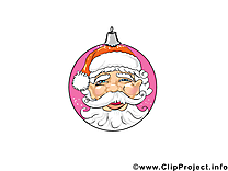 Dessins gratuits boule père noël – Saint Nicolas clipart