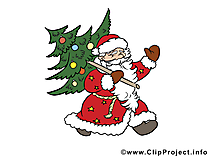 Père noël image à télécharger – Avent clipart