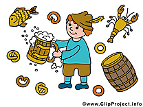 Bière illustration gratuite - Oktoberfest clipart