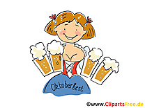 Femme cliparts - Oktoberfest images gratuites