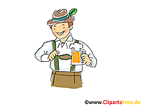 Oktoberfest clipart gratuit - Homme images