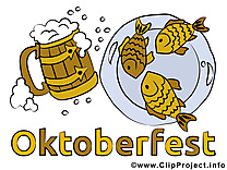 Poissons bière dessin gratuit - Oktoberfest image