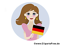 3 octobre illustration gratuite - Unité allemande clipart