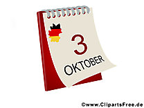 3 octobre images - Unité allemande clip art gratuit